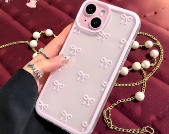 Candy Color Bowknot Soft Clear Phone Case Shockproof Cover