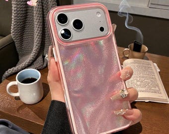 Luxury Aurora Quicksand Glitter Phone Case Glossy Sparkling Cover