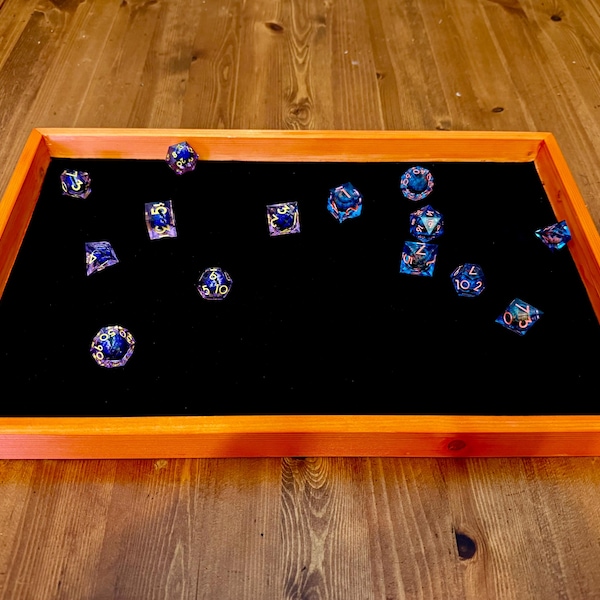 Handmade Wooden Dice Trays