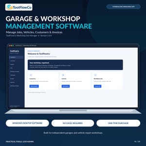 Garage Management Software for Windows | Workshop Job Manager, Vehicle Repairs, Invoices & Scheduling