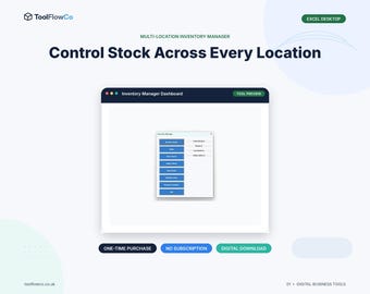 Excel Multi-Location Inventory Manager for Stock Control