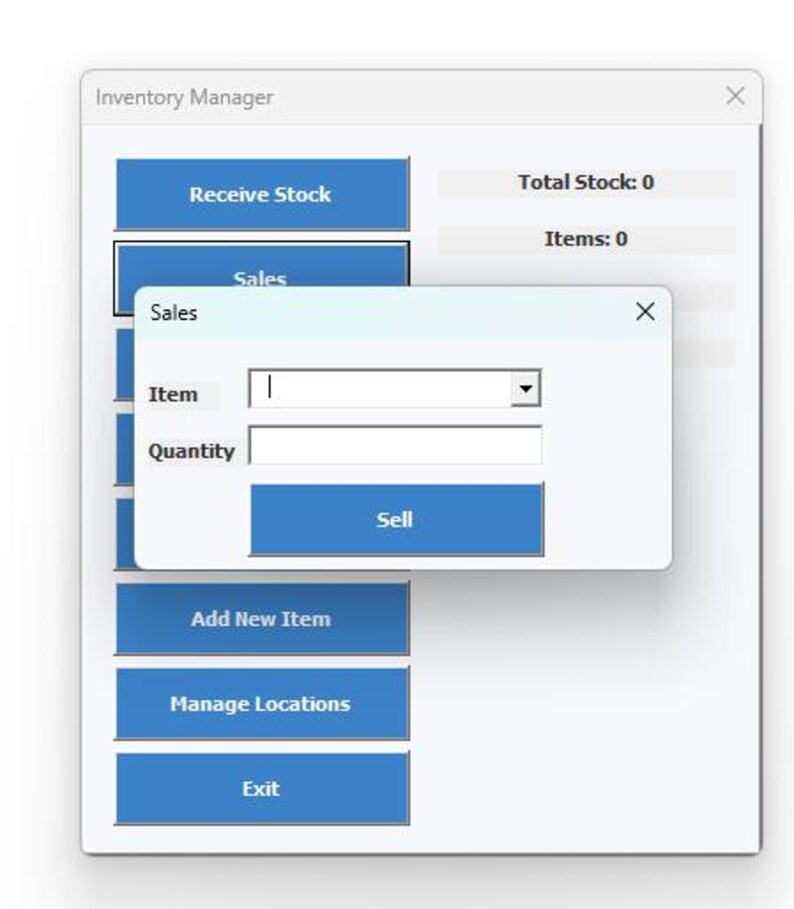 Excel Inventory Management System | Multi-location Stock Tracker (small ...