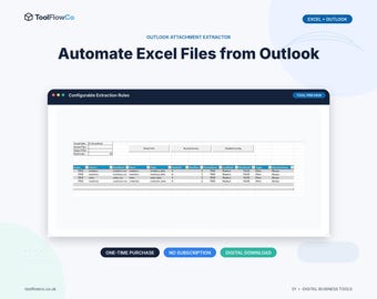 Excel Outlook Attachment Extractor for Email File Automation