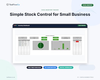 Excel Inventory Tracker with Stock, Sales and Low-Stock Alerts