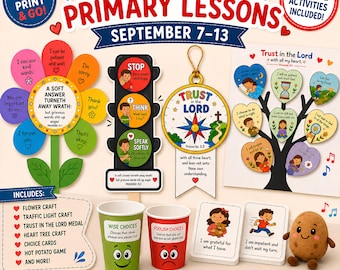 Come Follow Me 2026 September 7-13 Primary Lesson Helps | Proverbs & Ecclesiastes | Printable LDS Activities | Trust in the Lord