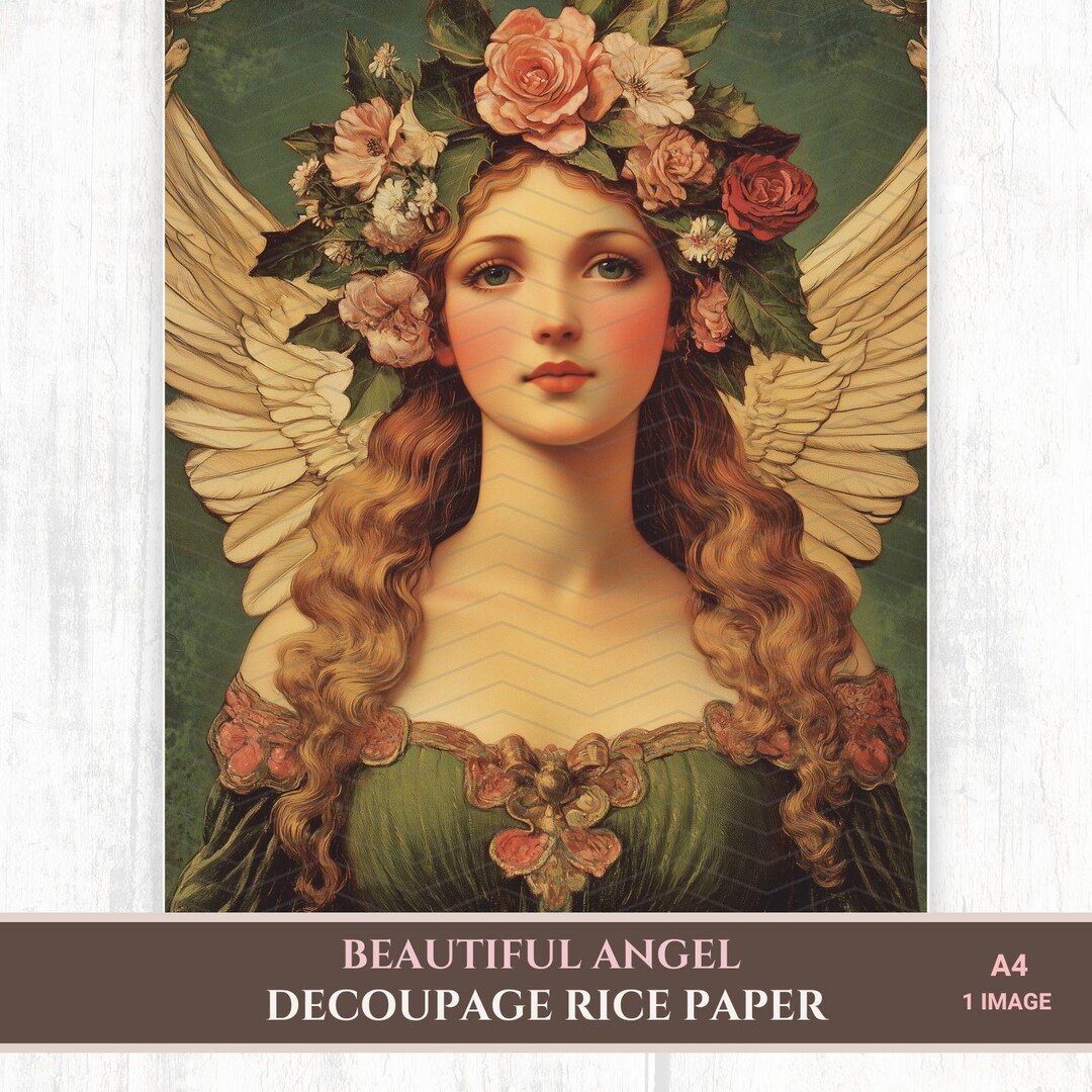 Victorian Angel Rice Paper: A4 Decoupage Paper for Mixed Media - Etsy