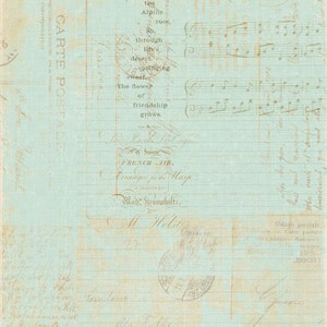 Druckbare Mint Vintage Ledger Ephemera | Junk Journal Papier | Sofortiger digitaler Download