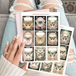 Butterflies & Moths Fussy Cuts, Printable, Digital Download, for junk journals, scrapbooking, ephemera, clipart, printable stickers, cards.
