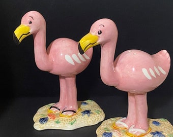 Oh So Flamingo Salt And Pepper Shakers By Anne Ornsby