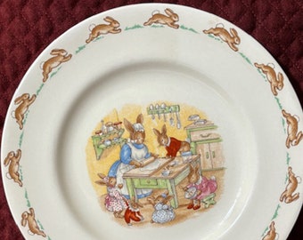 A Royal Doulton Bunnykins 7.5" serving plate. 1994