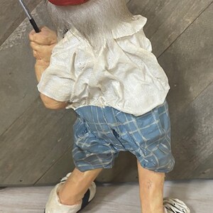 Swinging Golfer White Hair Hat Hand Crafted Figure Cast Art Industries /The World's Greatest Golf Jokes image 6