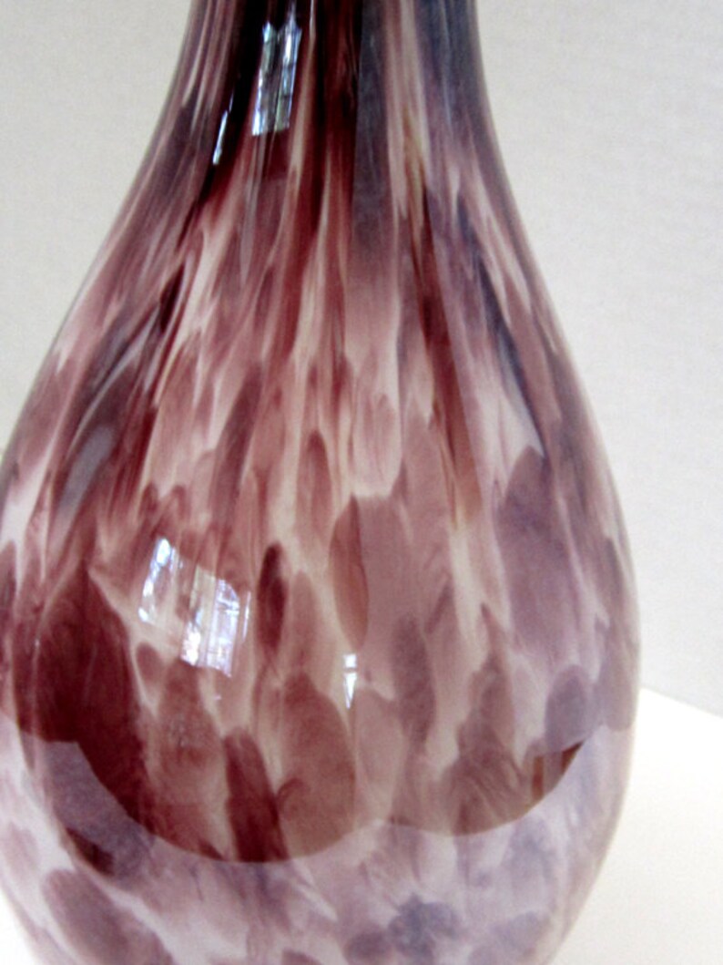 Spatterware Three Layer Cased Glass Vase
