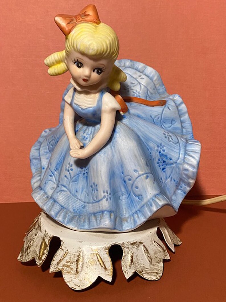 Vintage Little Girl Night Light Aladdin Giftware 1960's Etsy