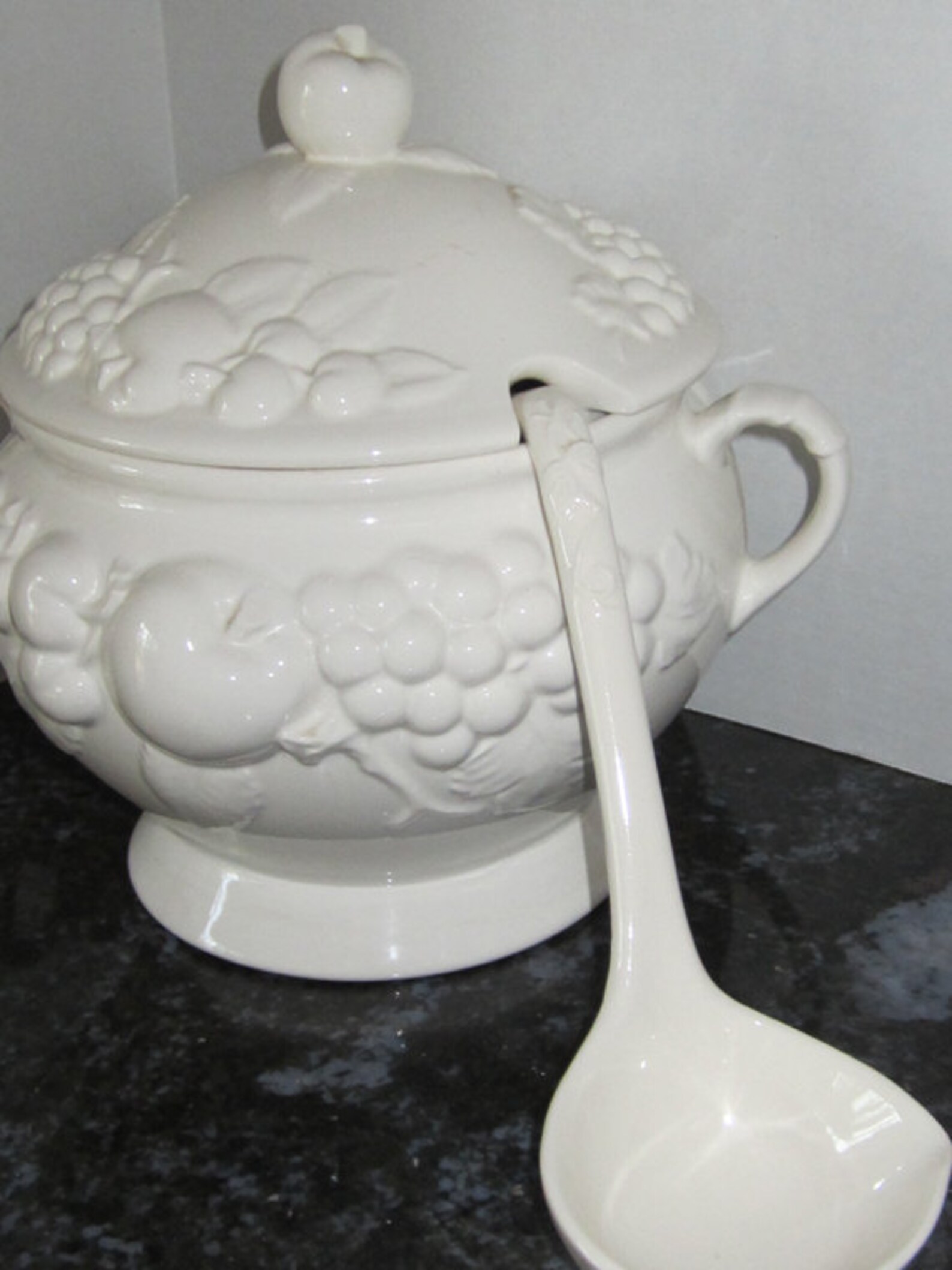 Sauvignon Signature Japan White Soup Tureen With Ladle Etsy