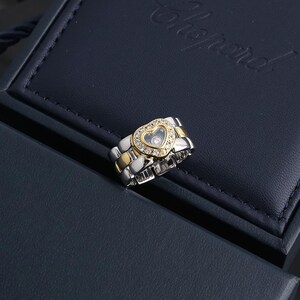 CP Heart Rings Silver CZ Pave Single Bead Ring Women's Gifts