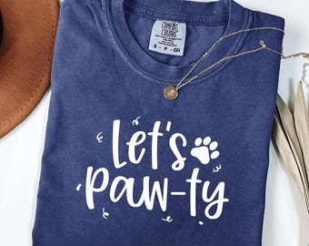 Camiseta de cumpleaños para perro con colores cómodos – Let’s Paw-Ty Tee