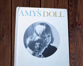 1960s Vintage Book about Little Girl & Her Doll; Amy's Doll by Barbara Brenner; Black/White Midcentury New York Illustrations