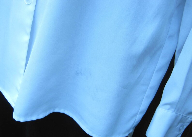Puritan-Style Collar; Size 10 Late /'80s-/'90s Vintage SecretaryLibrarianTeacherPoet Shirt Flowy Off-White Blouse with Large