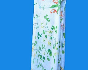 Floral Twin Bed Sheet: Choose Mod Garden Print Flat Sheet or Purple Posy Print  by J.P. Stevens/Tastemaker; Cotton Blend