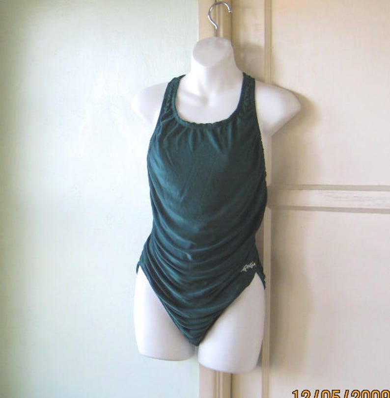 forest green bathing suit