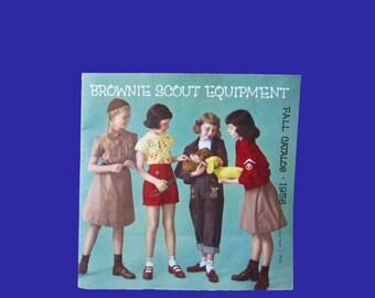 Fall 1956 Brownie Scout Equipment Catalog; Midcentury Products/Girl Clothes/Outdoor Items/Official Scout; Excellent/Collectible