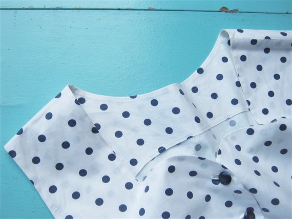 Polka Dotted '50s Day Dress; 5-6/Small Sweetheart… - image 4