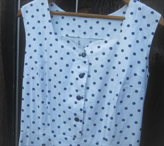 Polka Dotted '50s Day Dress; 5-6/Small Sweetheart… - image 2