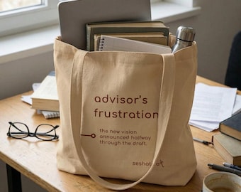 Sacola de algodão para expressar a frustração do consultor