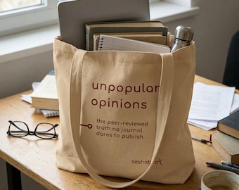 Sacola ecológica de algodão da Unpopular Opiniões
