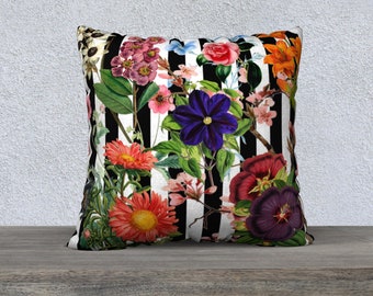 large floral cushions