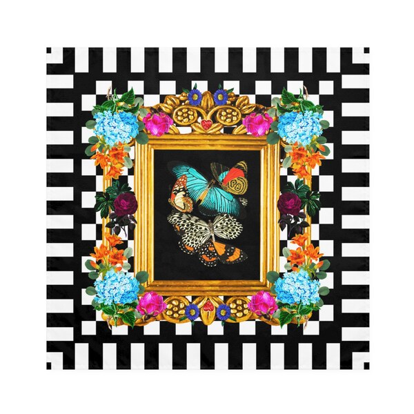 Black and White Check Decor - Etsy