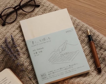 Cuaderno Midori MD A6 con cuadrícula de puntos - Agenda/diario de papel MD japonés