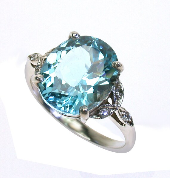 Platinum topaz best sale ring