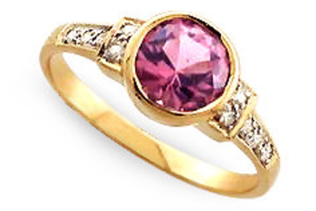 Anna Ring Pink Tourmaline 9K main image 1