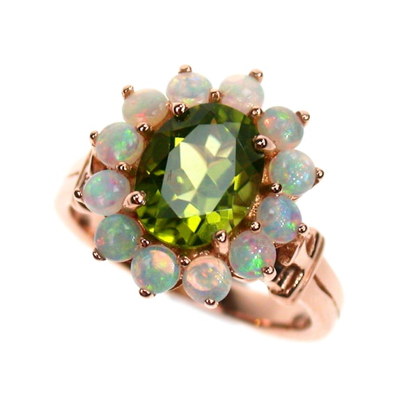 Vintage opal and peridot best sale ring