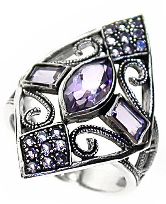 Platinum and hotsell amethyst ring