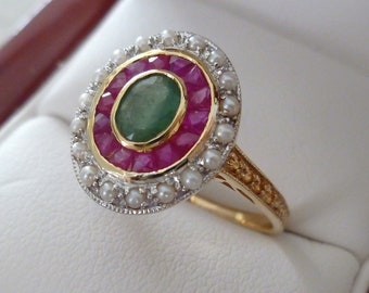 Handmade et Personnalisé Mariage Anniversaire Cartes silver emerald Ruby Sapph...