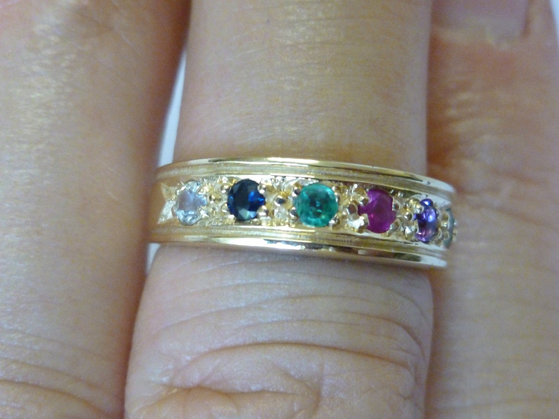 Victorian DEAREST Ring Yellow Gold 9k 9ct 10k 14k 18k Solid | Etsy