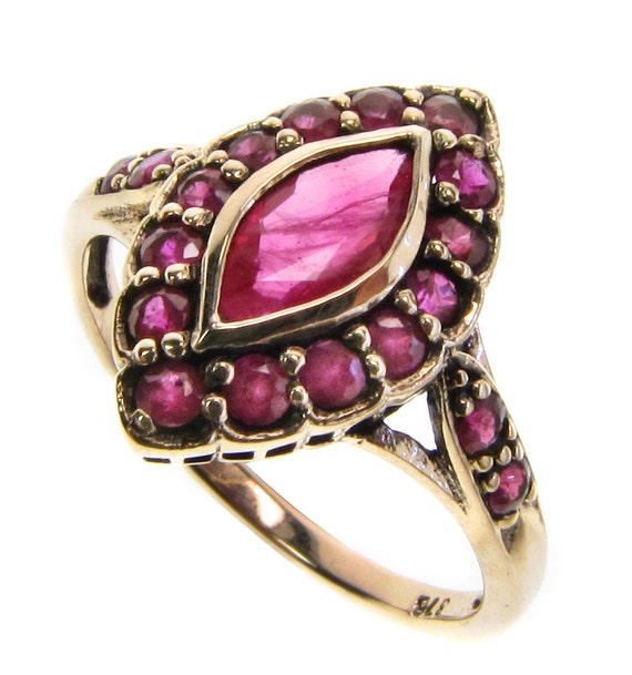 Antique Regency Natural Ruby and Diamond Cluster Memorial Ring - Jewellery  Discovery