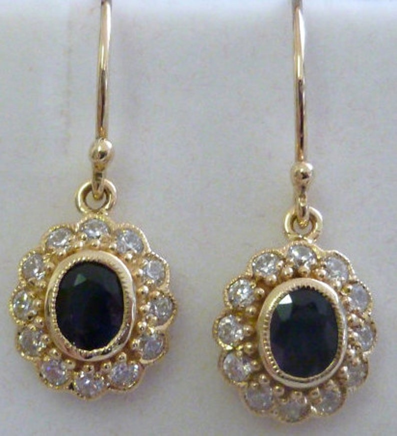 vintage sapphire earrings vintage sapphire earrings