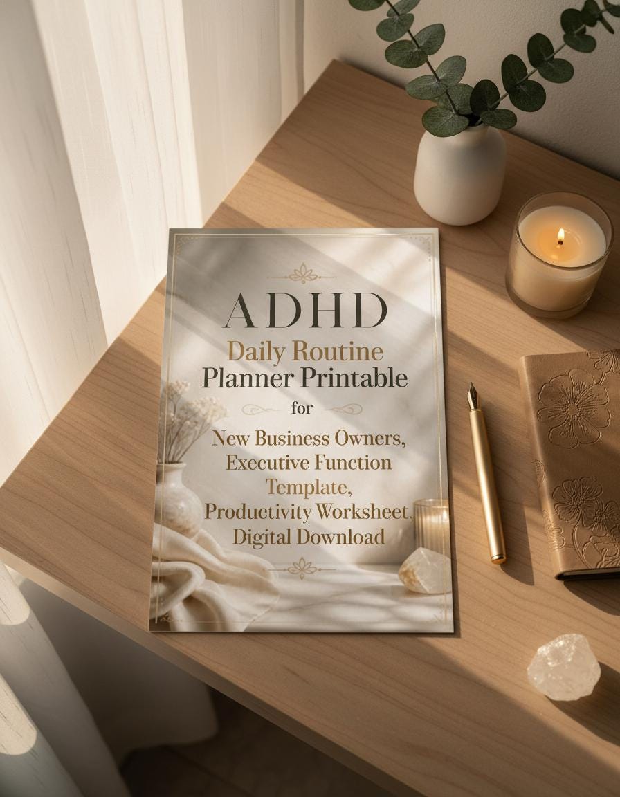 ADHD Daily Routine Planner Printable PDF | Neurodivergent Schedule ...