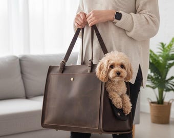 Borsa Da Trasporto Portatile Per Cani Piccoli E Gatti – Pieghevole, Traspirante Con Finestra E Gancio Interno, Tracolla Regolabile, Adatta Fino A 6 Kg, Per Viaggi E Auto