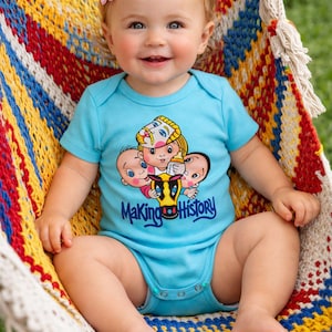 Bodysuit de Bebé Nicaragua | Unisex 12-18M |Guegüense Macho Ratón Design | Baby Onesie Nicaragua | Cultural Baby Gift | Ropa Bebé Algodón