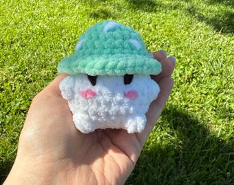 Peluche de niño seta de ganchillo hecho a mano – Juguete de decoración campestre estilo bosque
