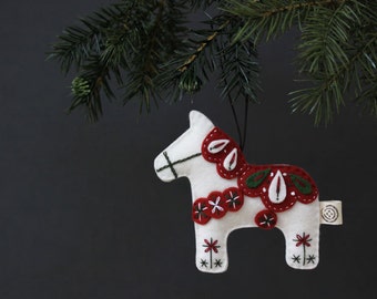 Dala Horse Ornament — SHIELDMAIDEN'S SANCTUM