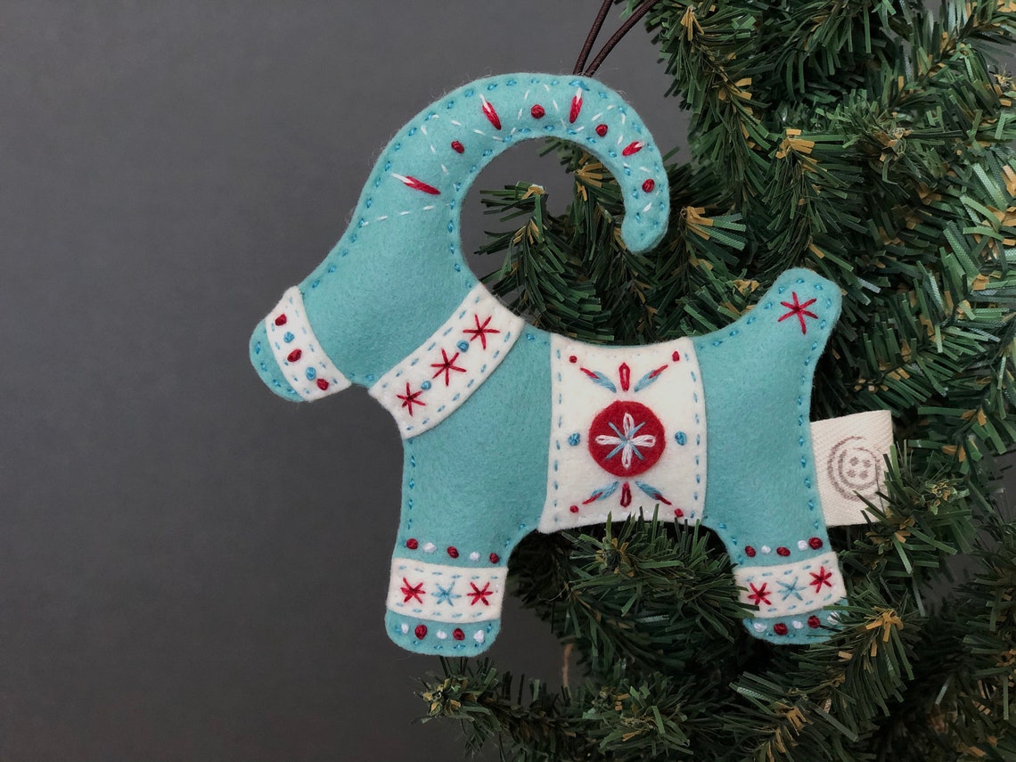 Nikkie's Felt Julbock yule Goat Christmas Ornament Etsy