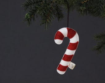 Nikkie's Felt Candy Cane Critmas Ornament