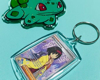 Erika's Invitation (196/165) Pkmn Tcg Card Rectangle Acrylic Keychain Sv:151
