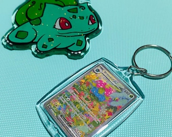 Venusaur (198/165) Pkmn Tcg Card Rectangle Acrylic Keychain Sv:151