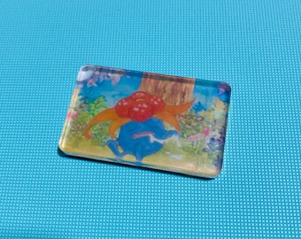 Gloom PKMN Upcycled Trading Card Rectangle Acrylic Magnet